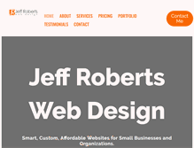 Tablet Screenshot of jeffrobertswebdesign.com